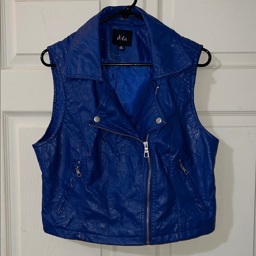 Dots Royal Blue Women's Vest